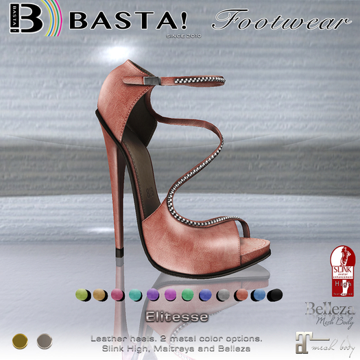 [B!] :ELITESSE: Studded sandals - BASTA! Footwear