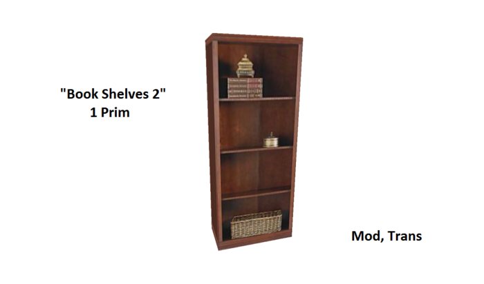 Book Shelves 2 - 1 Prim