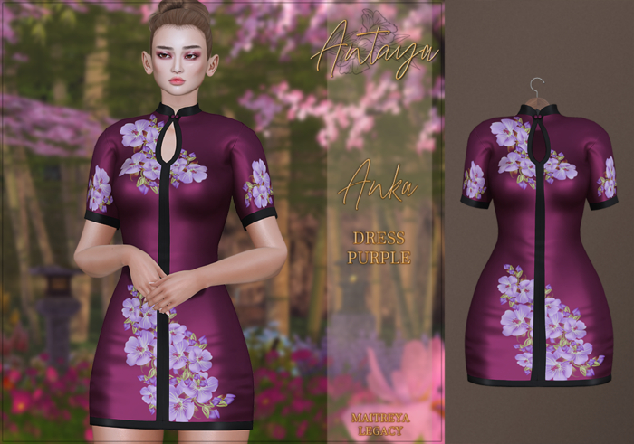 :: ANTAYA :: Dress <Anka> Purple (wear)