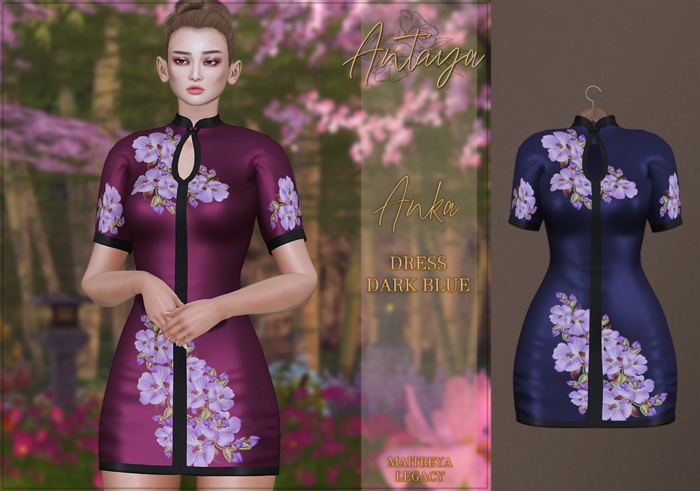 :: ANTAYA :: Dress <Anka> Dark blue (wear)