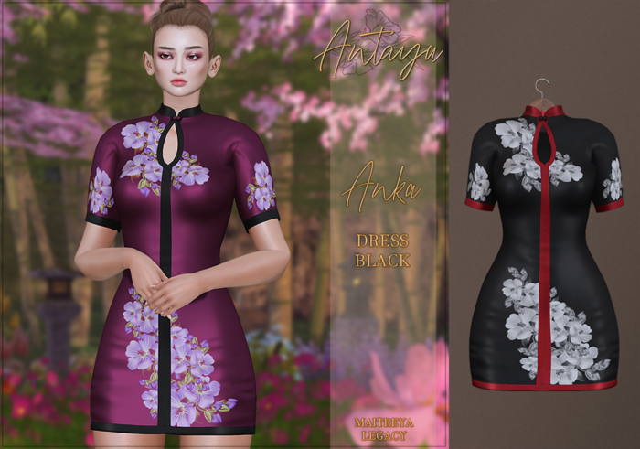 :: ANTAYA :: Dress <Anka> Black (wear)