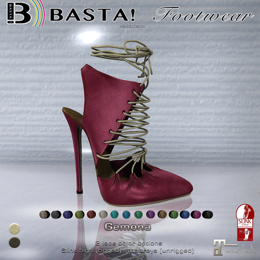 [ B! ] :GEMONA: Laced heels - BASTA! Footwear