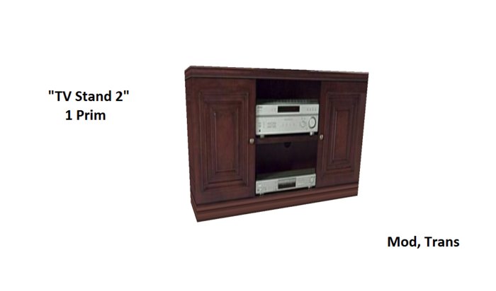 TV Stand 2 -  1 Prim