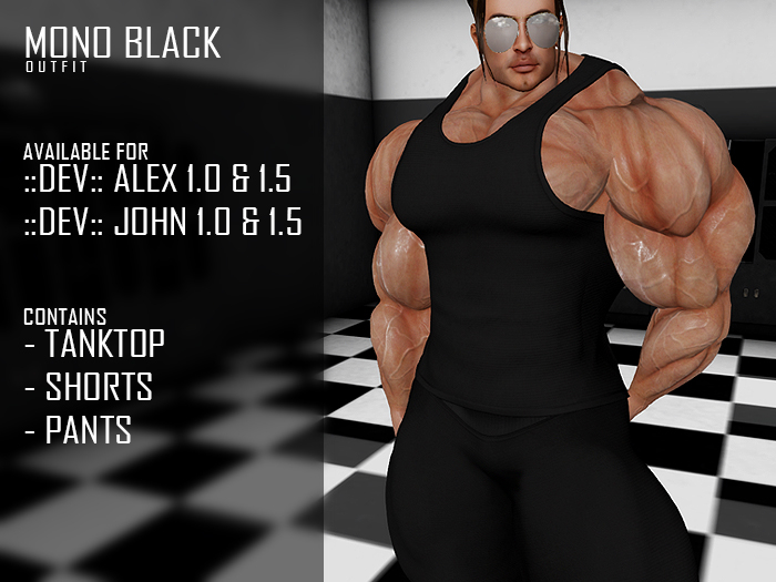 [[Z:E:N]]MONO BLACK OUTFIT FOR ALEX & JOHN