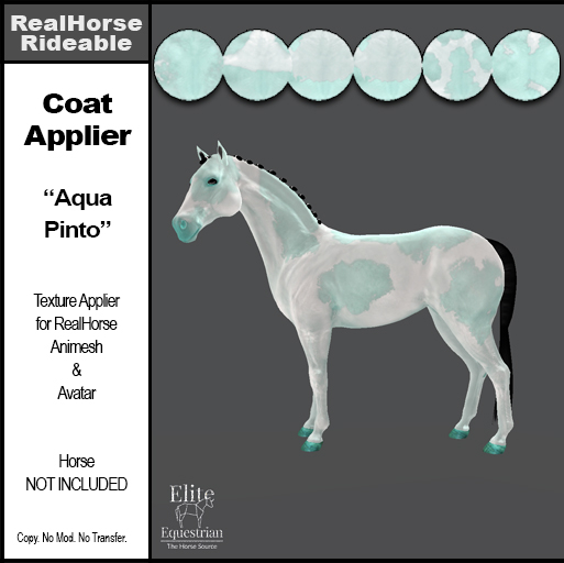 *E* RHR - Coat Applier - Aqua Pinto [Add & Click]