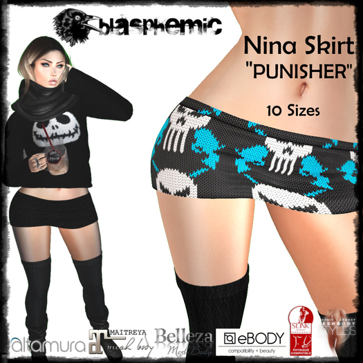 BLASPHEMIC - Knitted Mini "Nina" - PUNISHER