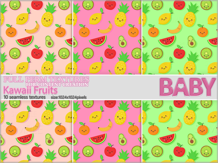 :*BC*: TEXTURES Kawaii Fruits