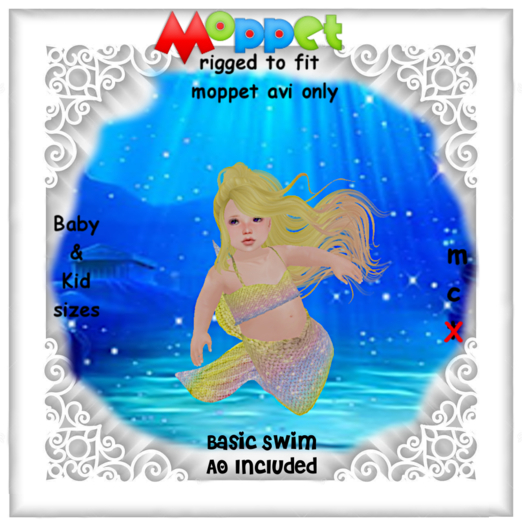Moppet Yellow Mermaid Set