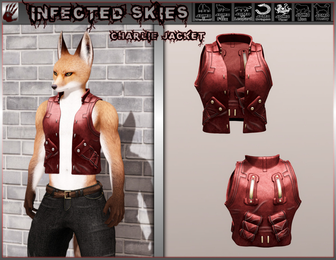 Charlie Jacket Furry Red 