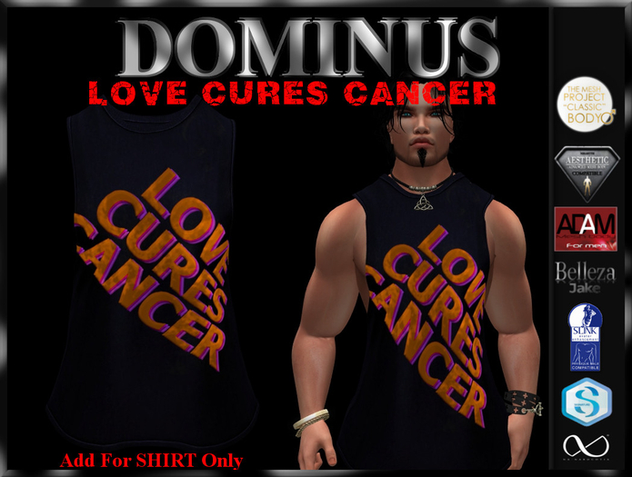 ~DOMINUS~LOVE CURES CANCER TANK (ADD)