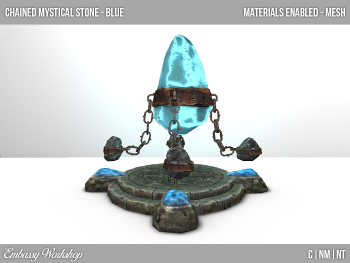 EW - Chained Mystical Stone - Blue