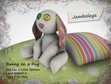 *Jambalaya* Deco - Plush Bunny - 3 Rug Sizes
