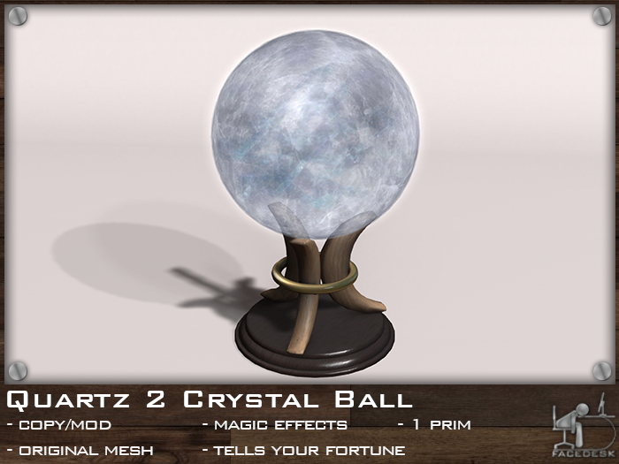 FaceDesk - Quartz Crystal Ball 2  UNPACK HUD (add me)
