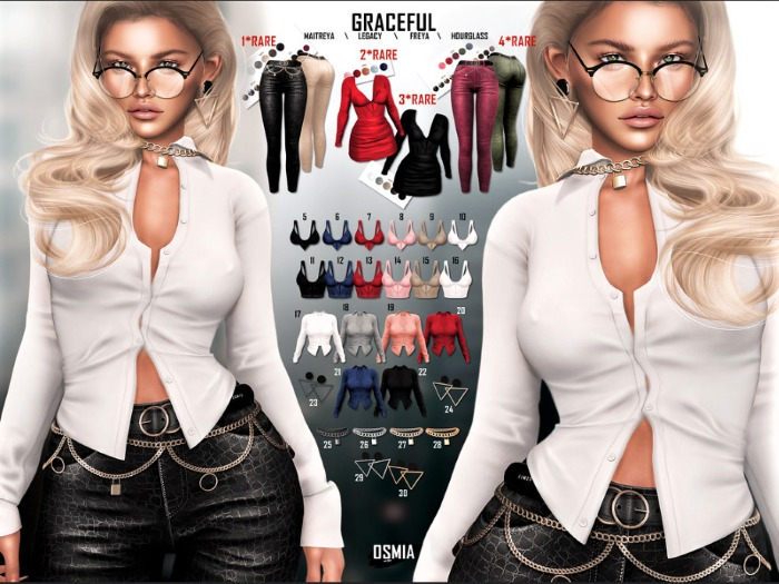 OSMIA - Graceful.Shirt - M - Gray