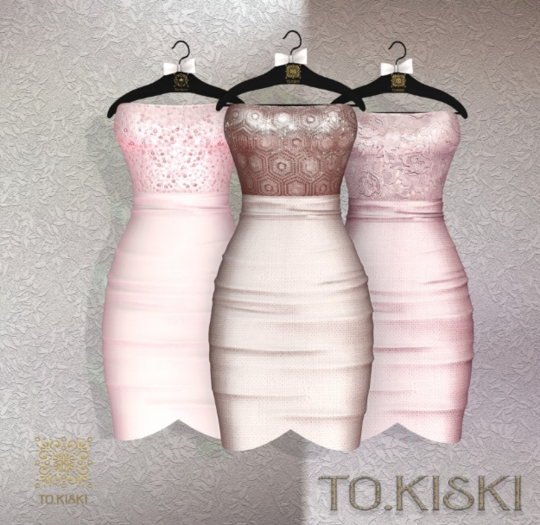 TO.KISKI - Catalina Cocktel Dress - Nude & Pink Box (add me)
