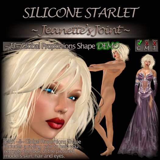 ~JJ~ Global Proportions DEMO Shape (Silicone Starlet)