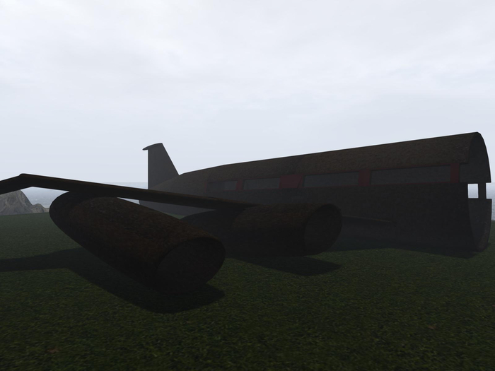 Crashed Airliner Wreckage - Underwater Prop