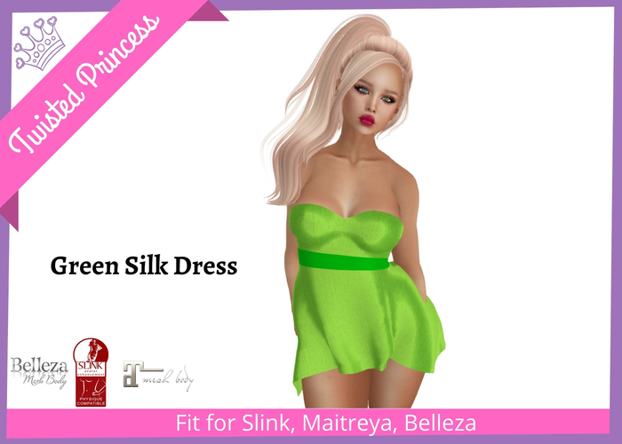 TP - Green Silk Dress 