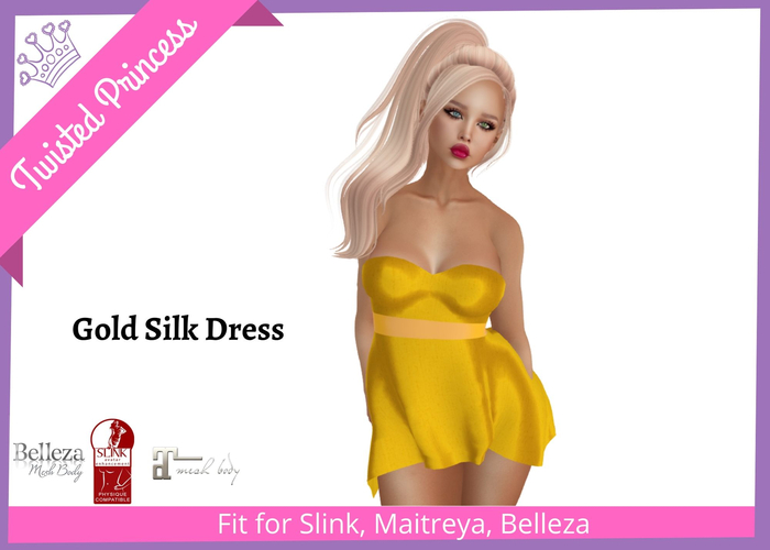TP - Gold Silk Dress  -packer