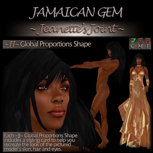 ~JJ~ Global Proportions Shape (Jamaican Gem)