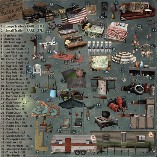 32 -DRD- Trailer Park - Stool Pack