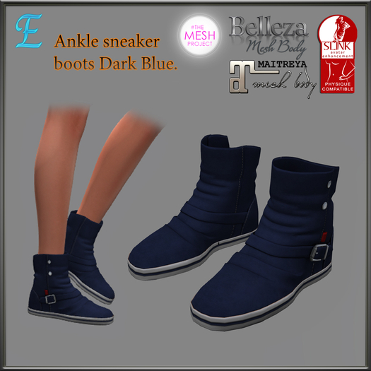 Ankle sneaker boots Dark Blue