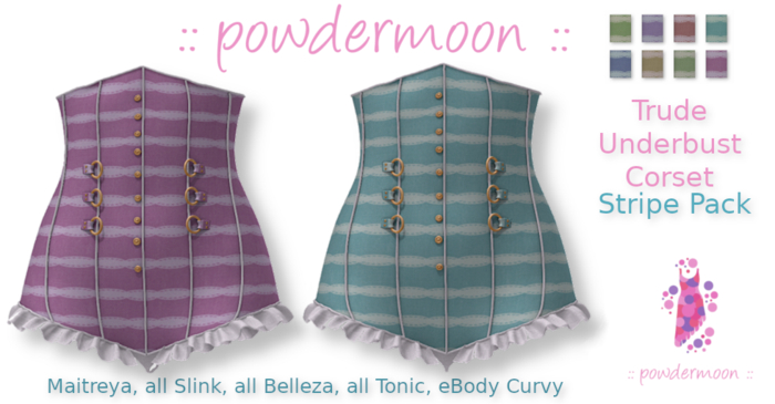 powdermoon - Trude Corset (Stripe) With HUD
