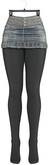 adorsy - Elvira Denim Skirt+Stockings Dirty - Maitreya/Legacy