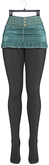 adorsy - Elvira Denim Skirt+Stockings Petrol - Maitreya/Legacy