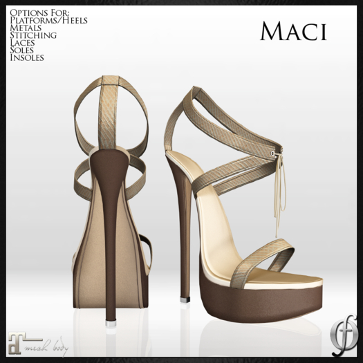 SALE! Felicity - Maci Stilettos (Stitched Tan) Shoes For Maitreya High Heels