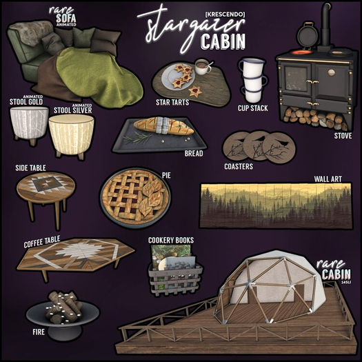 [Kres] Stargazer Cabin - Cabin - RARE