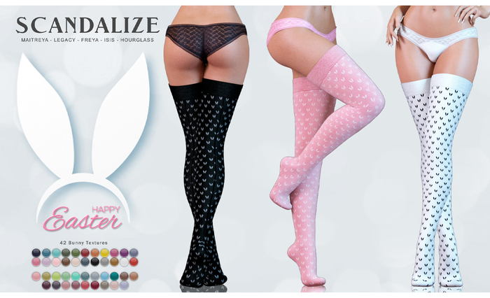 SCANDALIZE. BUNNY SOCKS. FATPACK