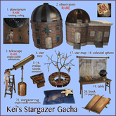 5. Kei's Stargazer Gacha (Aries bench)