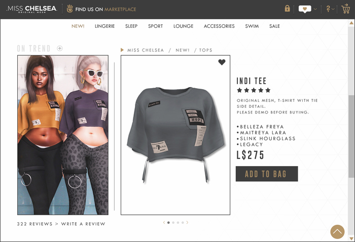 .miss chelsea. Indi Tee Steel