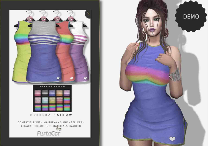 :::DEMO:::[FurtaCor Female] Herrera Raibow