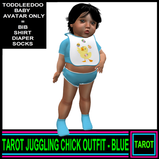 TAROT JUGGLING CHICK OUTFIT - BLUE