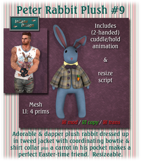Peter Rabbit Plush #9 