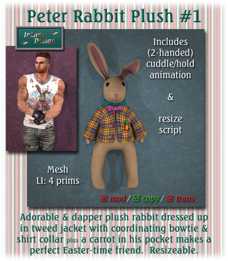 Peter Rabbit Plush #1 (package HUD)