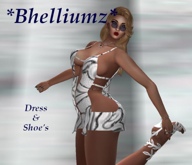 *Bhelliumz* Merri Dress white pack w/ shoe