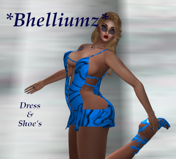 *Bhelliumz* Merri Dress blue pack w/ shoe