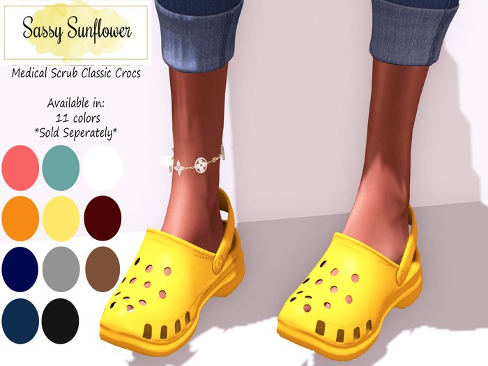 {SS} Medical Scrubs Classic Crocs- Blue