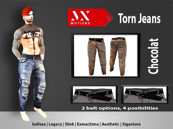 MXM Torn Jeans Chocolat (Wear me)