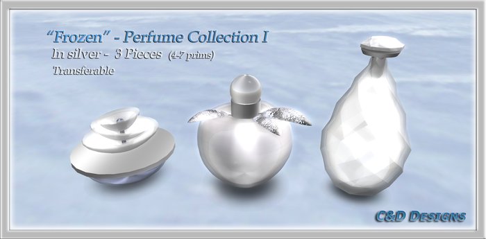"Frozen" Perfume Collection I - Silver - DISCOUNTED 60% Off