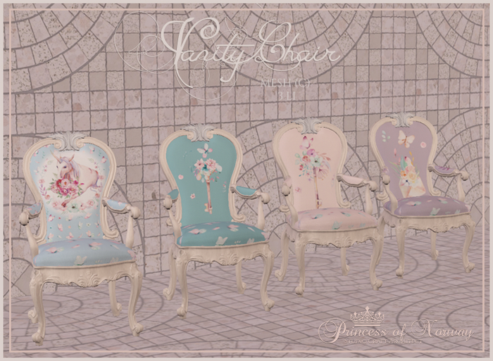 Studio Craft * Princess of Norway Vanity Chairs 4 colors
