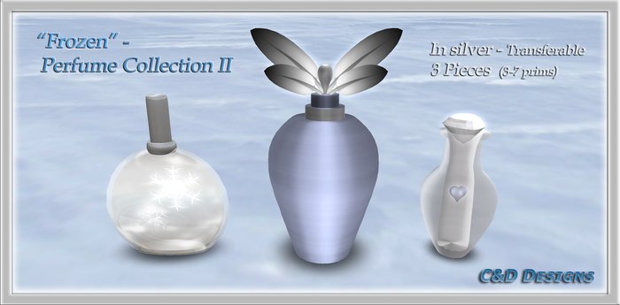 "Frozen" Perfume Collection II - Silver - DISCOUNTED 60% Off