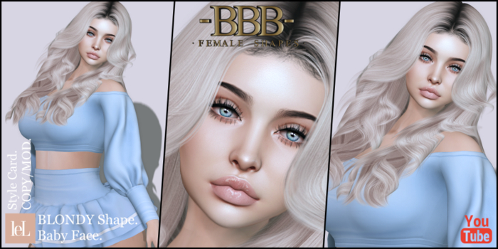 ~BBB~ BLONDY Shape - GENUS - Baby Face.