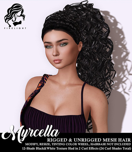 !!Firelight!! Myrcella Curls - Black&White