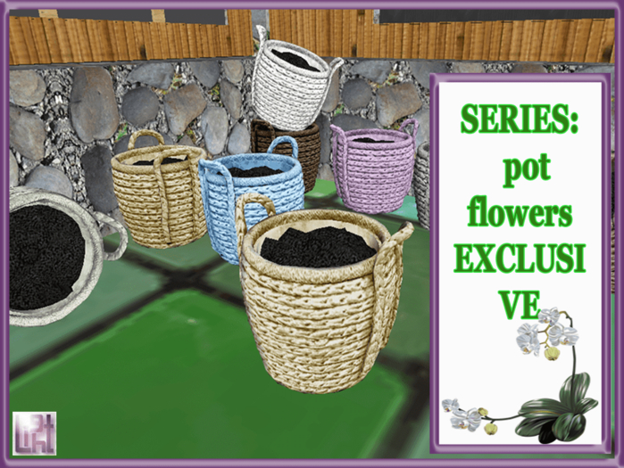 Basket for plants_Yellow