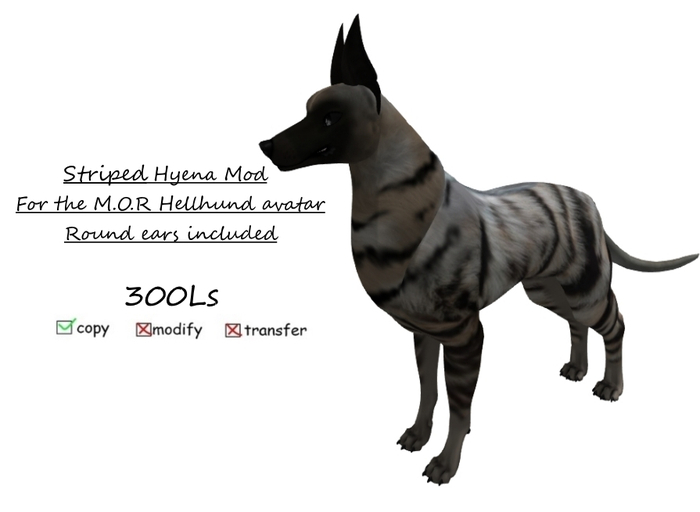 Hellhund Striped  Hyena Mod