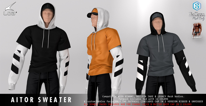 [LOB] AITOR SWEATER - WHITE